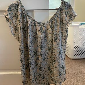 Lauren Conrad Cap Sleeve Blouse